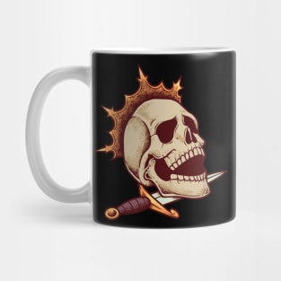 Dagger and crown - majestic skull Mug